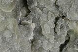 Prasiolite (Green Quartz) Geode With Metal Stand - Uruguay #107716-2